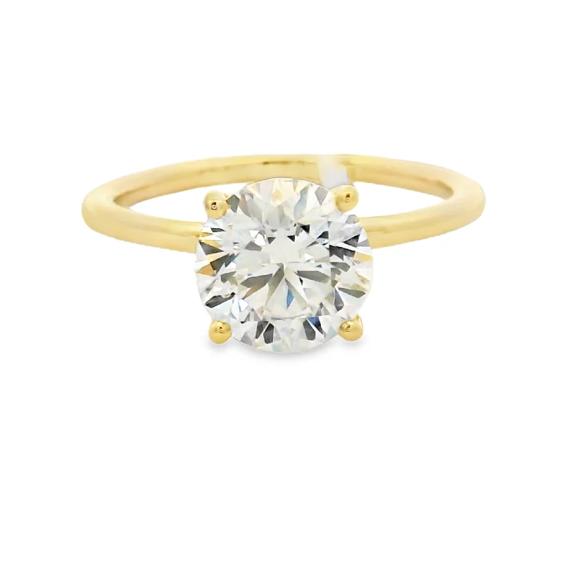 14K Yellow Gold Lab Grown Diamond Engagement Ring - 2.12ctw