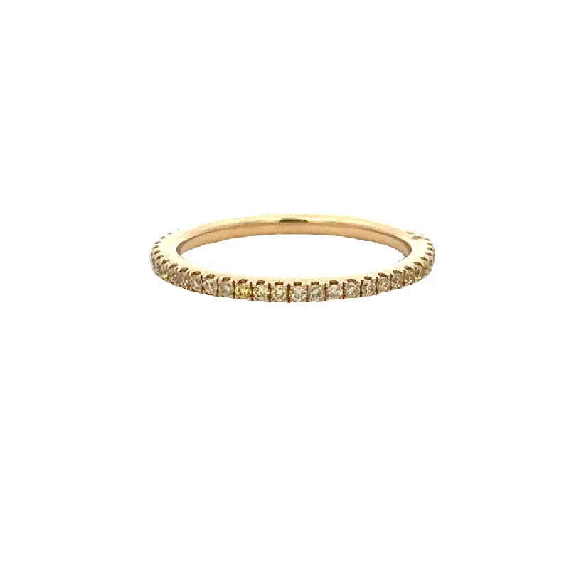 High-End Sparkle, Low-End Prices – Jewelry Sale Live Fancy Yellow Diamond Eternity Band in Yellow Gold