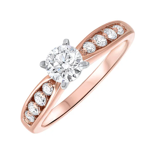 14KT ROSE GOLD DIAMOND(7/8CTW) RING