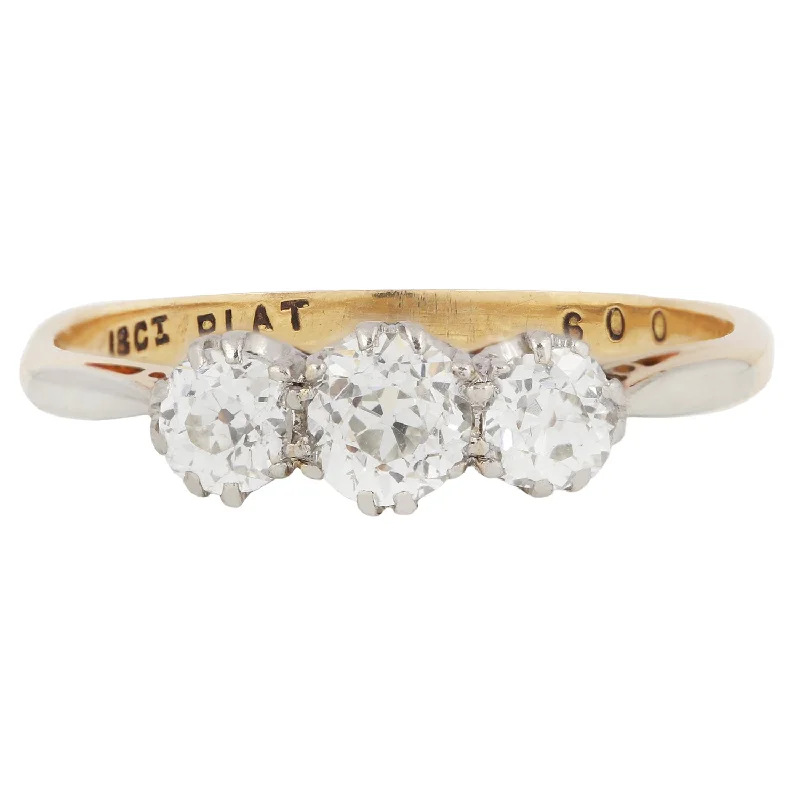 Timeless Elegance, Temporary Discounts – Act Fast Vintage Trio Diamond Ring