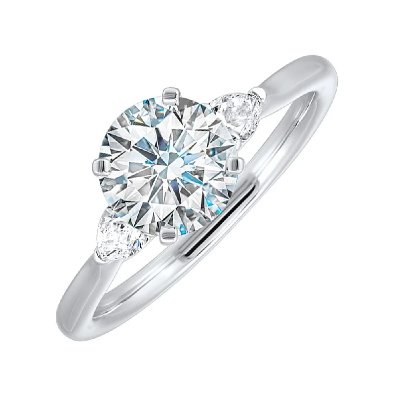 Timeless Elegance, Temporary Discounts – Act Fast 14KT WHITE GOLD (1CTW) WITH (3/4CT) ROUND CENTER