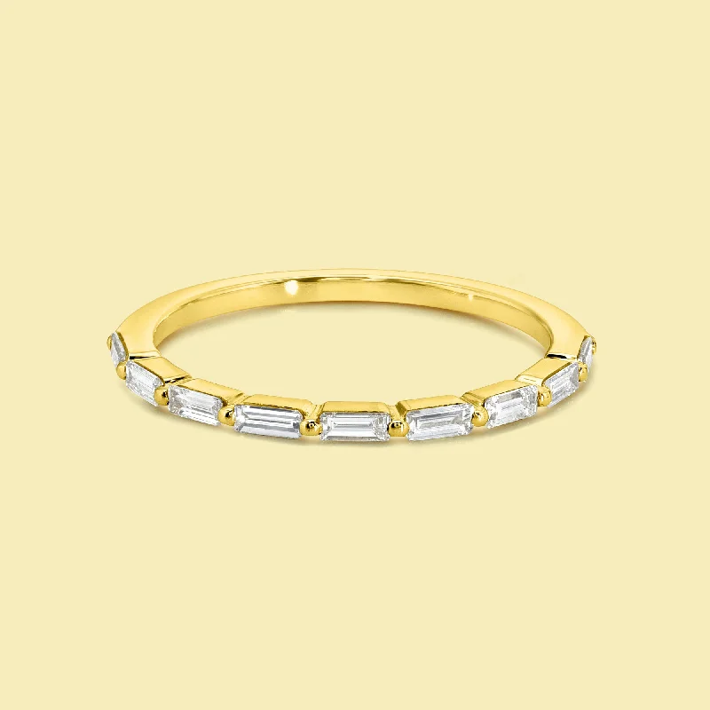 Make Every Moment Shine – Jewelry Discounts Available The Laci, Floating Baguette Diamond Band
