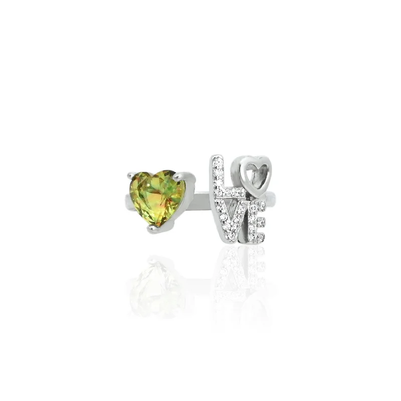 Shop Jewelry That Shines Without The High Price 925 Silver Yellow Heart Love Ring for Women Shop Jewelry That Shines Without The High Price 925 Silver Yellow Heart Love Ring for Women