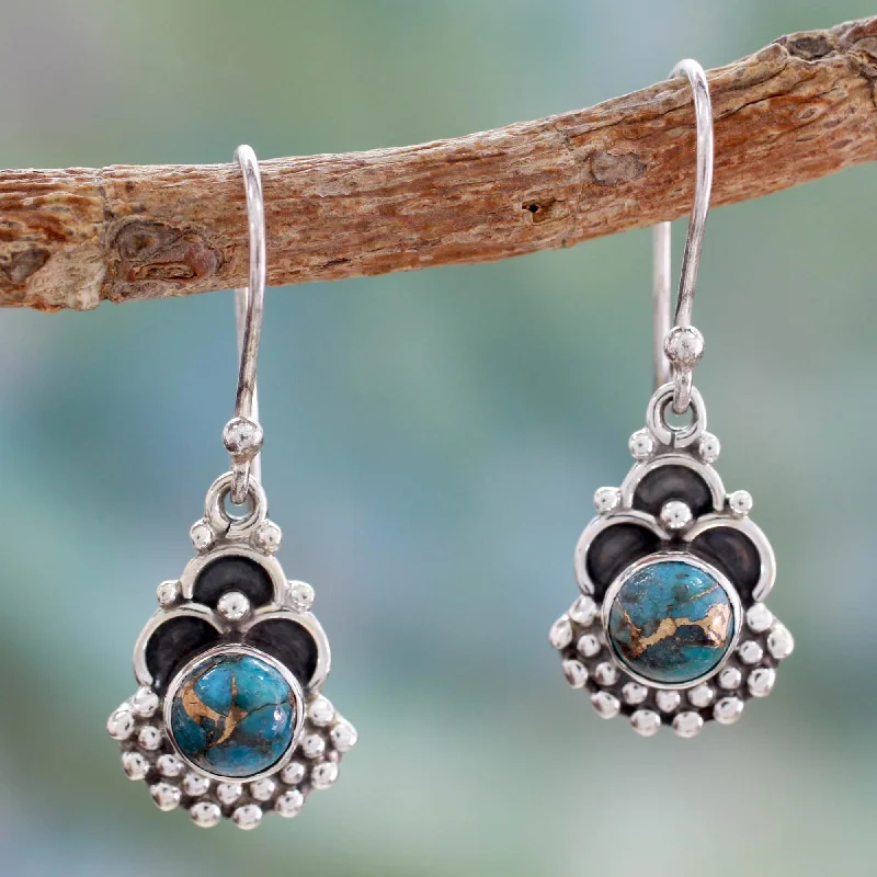 Once-A-Year Jewelry Sale – Grab Your Favorites Now Blue Rapture Sterling Silver Earrings Handcrafted with Blue Turquoise