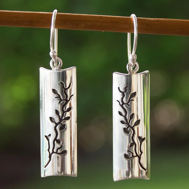 Timeless Jewelry, Timeless Savings – Don't Wait Cherry Tree Artisan Crafted Taxco Silver Hook Earrings from Mexico