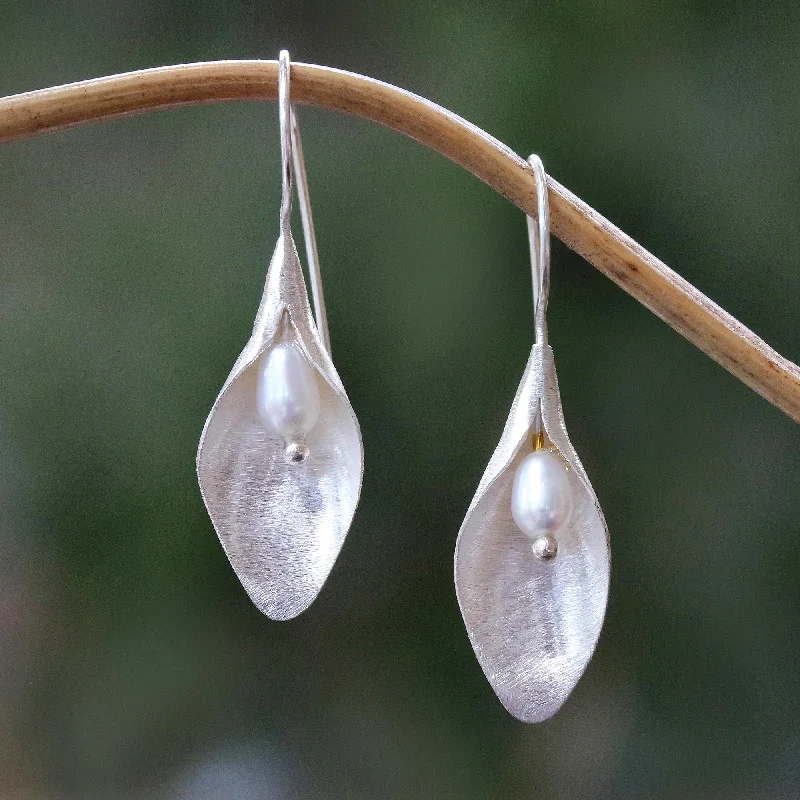 Your Dream Jewelry At Dream Prices Concealed Beauty Modern Cultured Pearl Drop Earrings from Bali