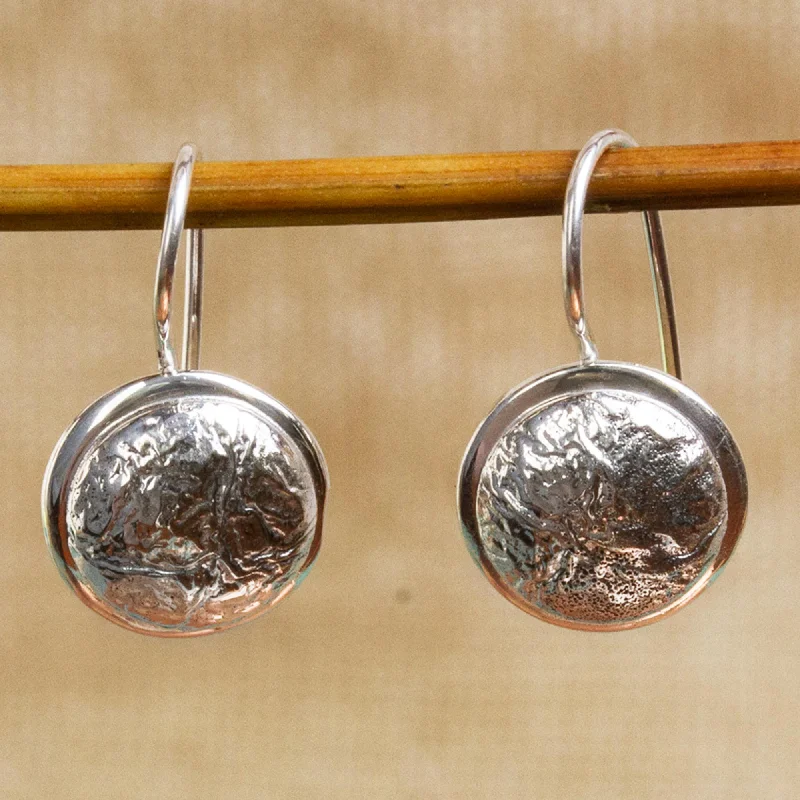 Limited-Time Jewelry Sale – Elegant Styles At Less Crumpled Pendulums Abstract Crafted Taxco Sterling Silver Jewelry Earrings