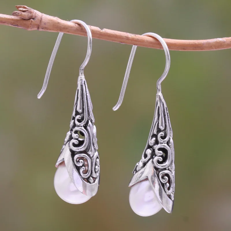 Celebrate Every Occasion With Sparkling Savings Emerging Beauty in White White Cultured Pearl Drop Earrings from Bali