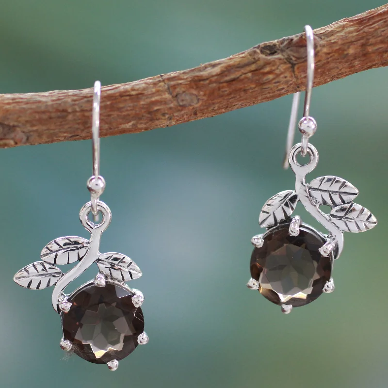 Shop Handcrafted Jewelry At Special Promotional Rates Forbidden Fruit Smoky quartz dangle earrings