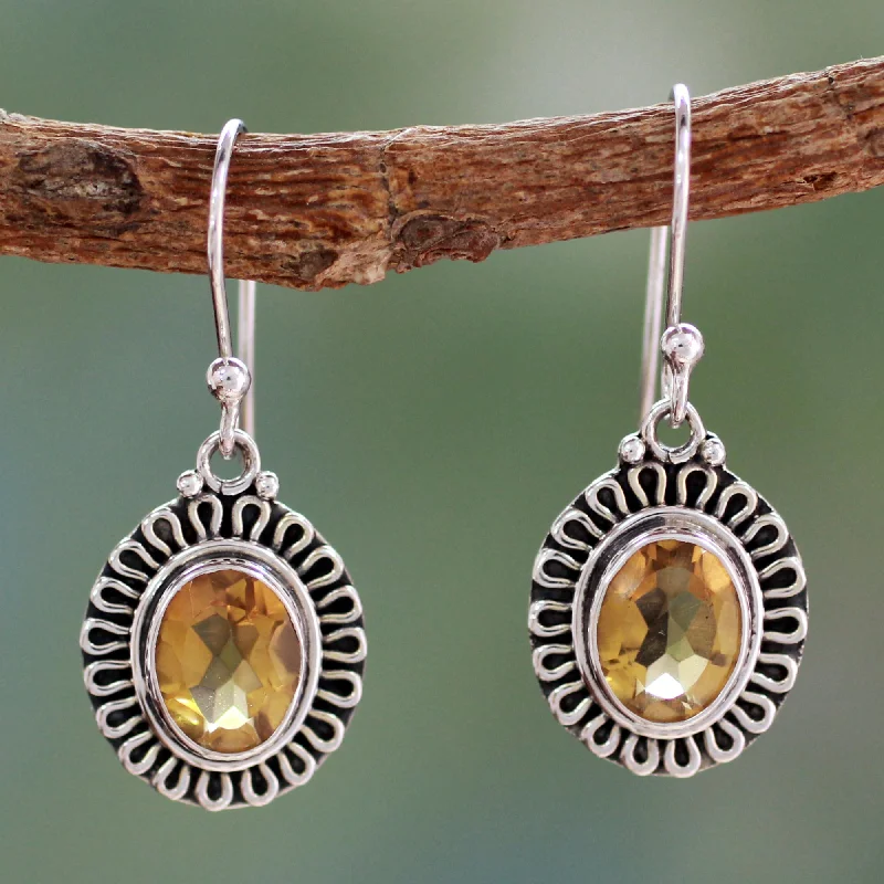 Fashion-Forward Jewelry At Incredible Prices Golden Charm Citrine Dangle Earrings