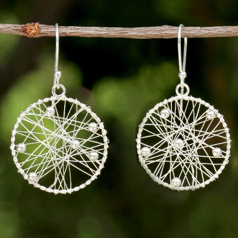 Seasonal Jewelry Sale – Upgrade Your Style Today Good Dream Sterling Silver Round Dangle Earrings from Thailand