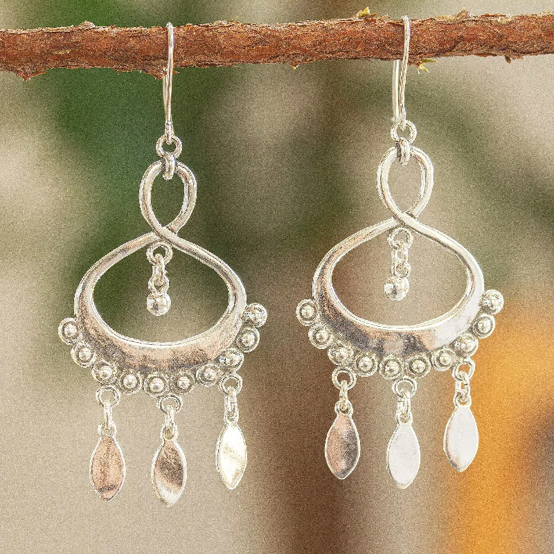 Flash Sale On Exquisite Jewelry – Don't Miss Out Infinite Joy Chandelier Earrings Crafted from Sterling Silver