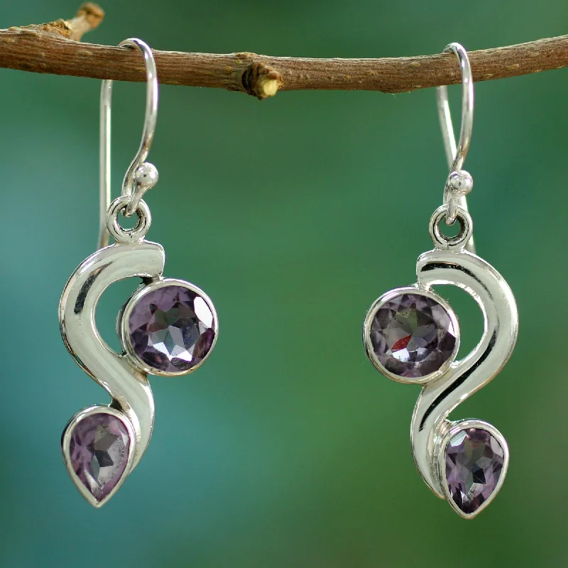 Luxury Jewelry At Unbeatable Discounts Jungle Enchantment Amethyst dangle earrings