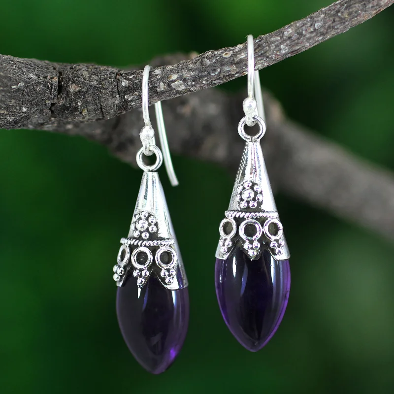 Luxury Jewelry Sale – Sparkle For Less Kerala Princess Amethyst Dangle Earrings