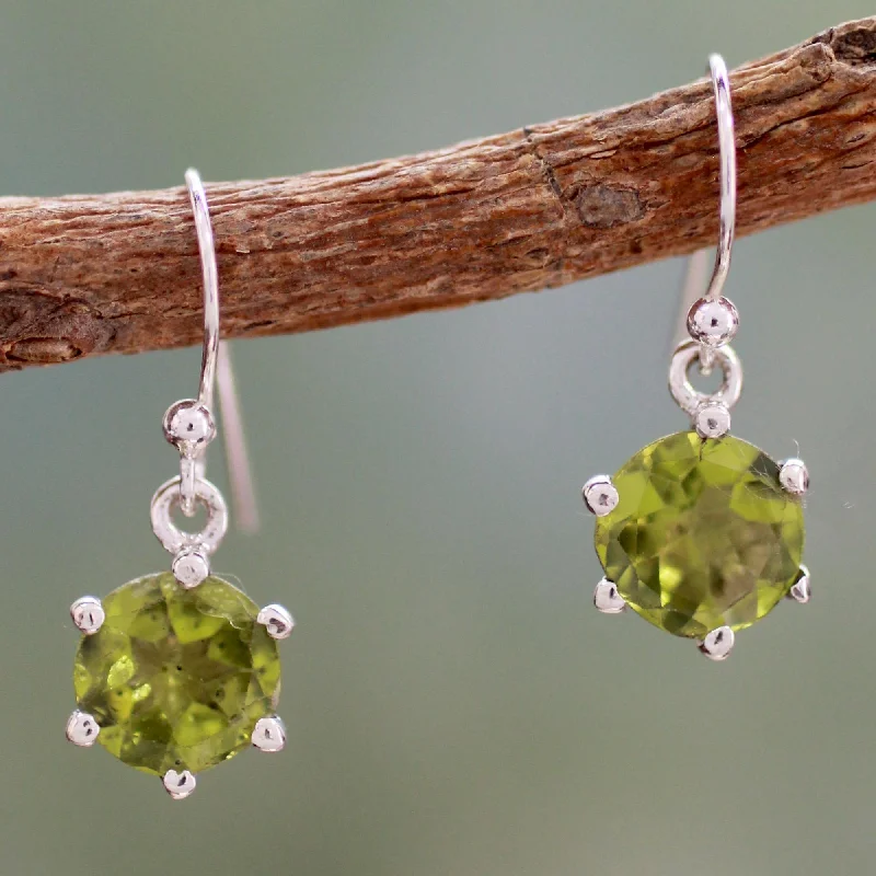 Don't Miss Out On Bestselling Jewelry At Special Prices Lime Solitaire Sterling Silver & Peridot Earrings