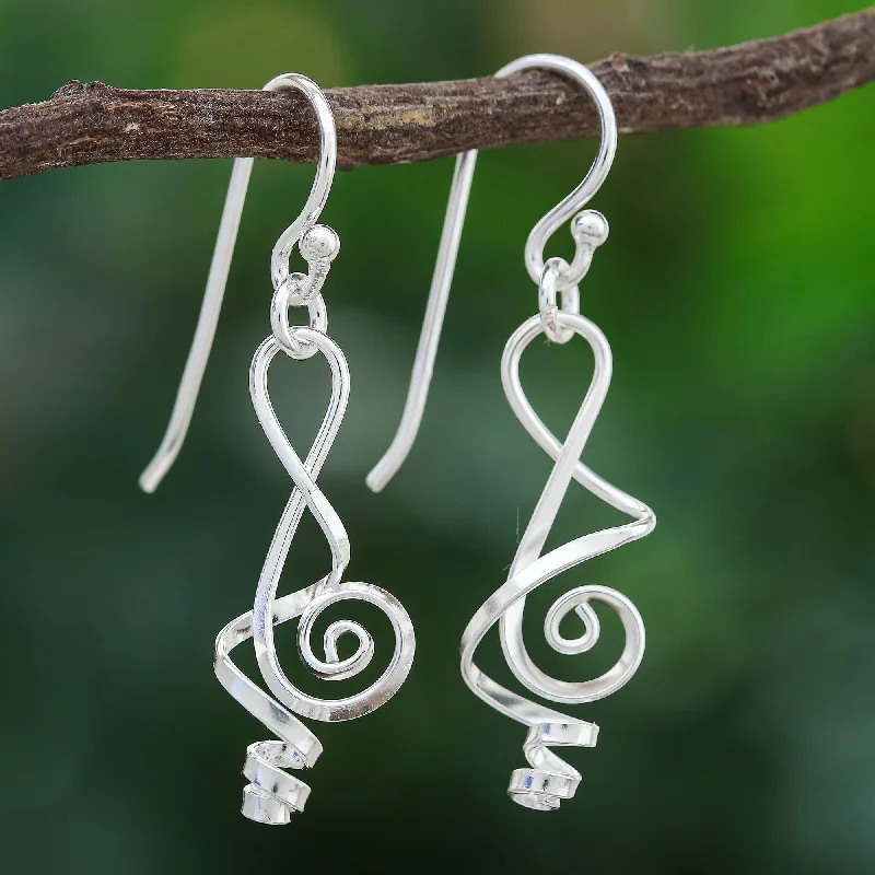 Luxury Meets Affordability – Jewelry Sale Live Now Melody in Me Clef Note Sterling Silver Music-themed Handmade Earrings