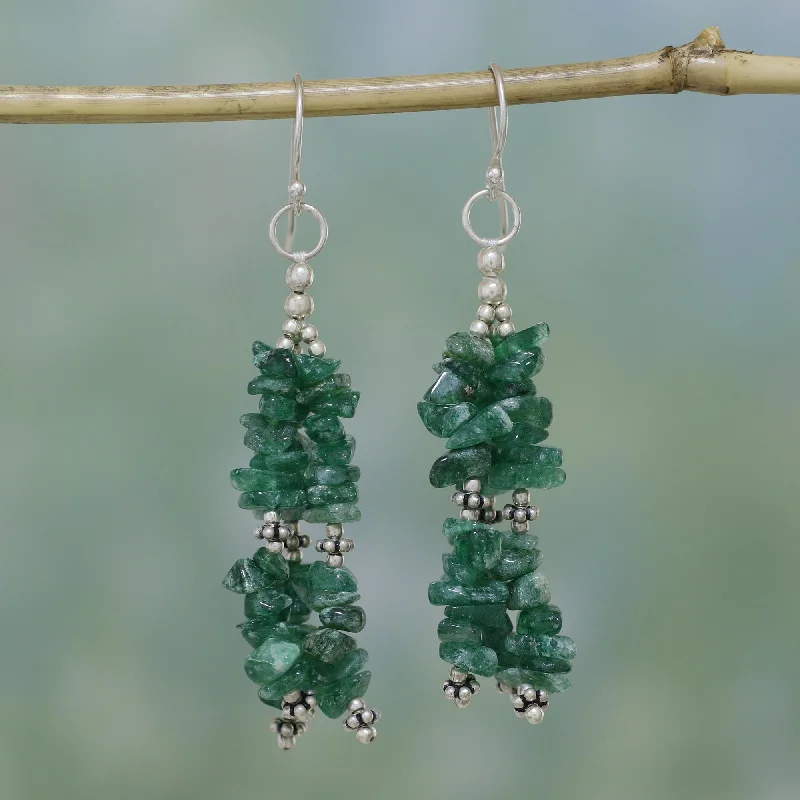 Jewelry Deals That Sparkle – Shop Today Rejoice Aventurine Beaded Waterfall Earrings