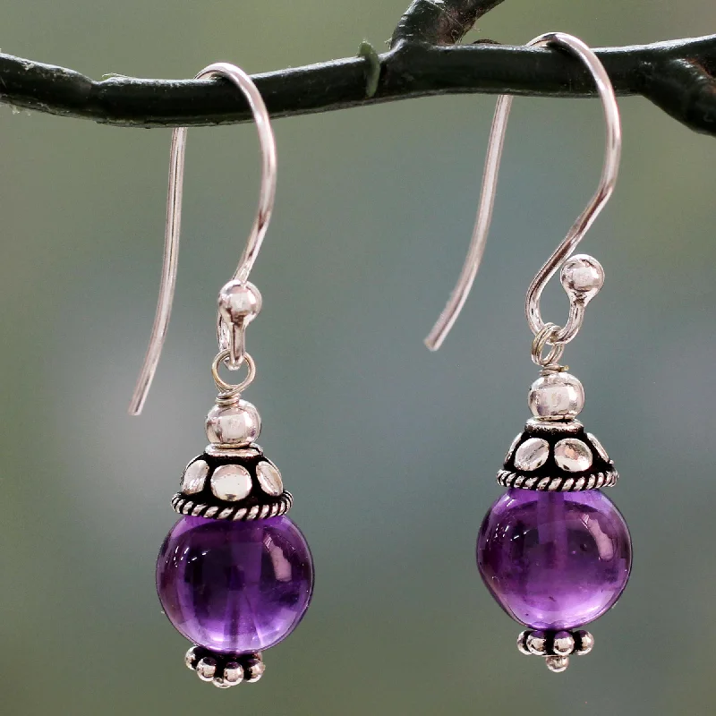 Exclusive Gemstone Jewelry At Special Prices Royal Discretion Amethyst & Silver Dangle Earrings