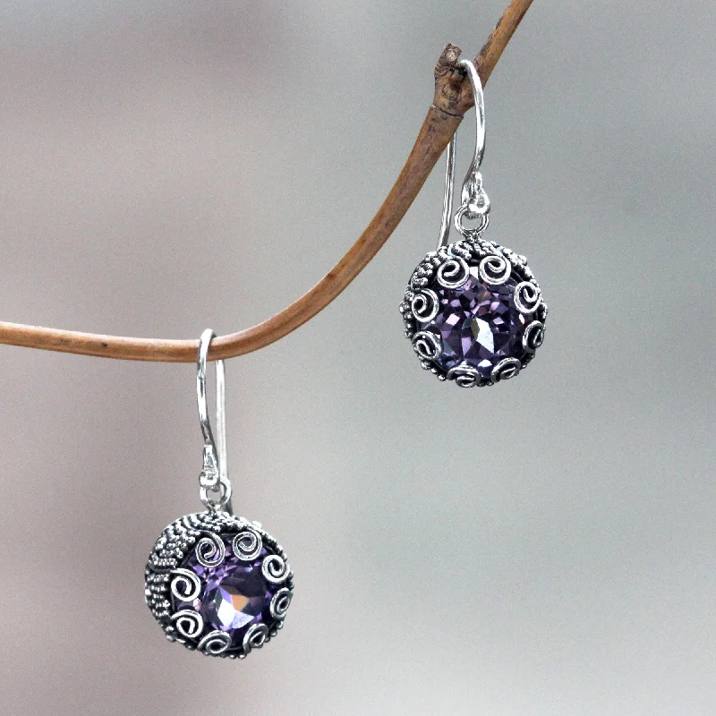 Big Savings On Your Favorite Jewelry Pieces Sanur Moon Bali Sterling Silver Artisan Crafted Amethyst Earrings