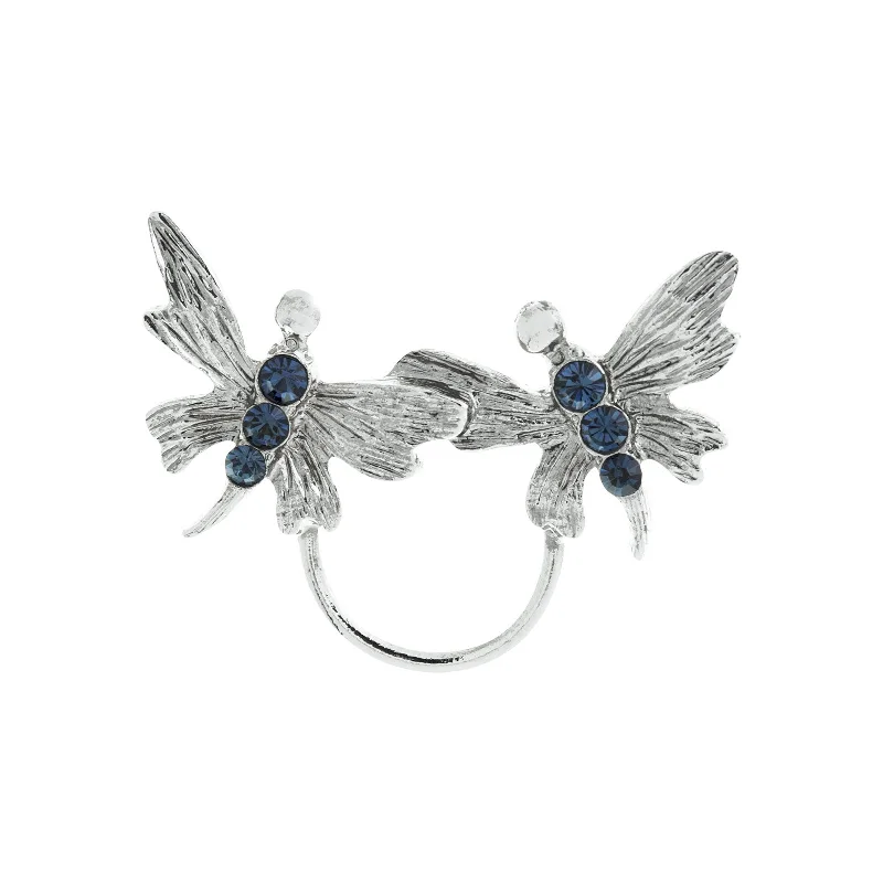 Get The Best Deals On Timeless Jewelry Pieces 1928 Jewelry® Silver Tone  Blue Butterfly Eyeglass Pin Holder