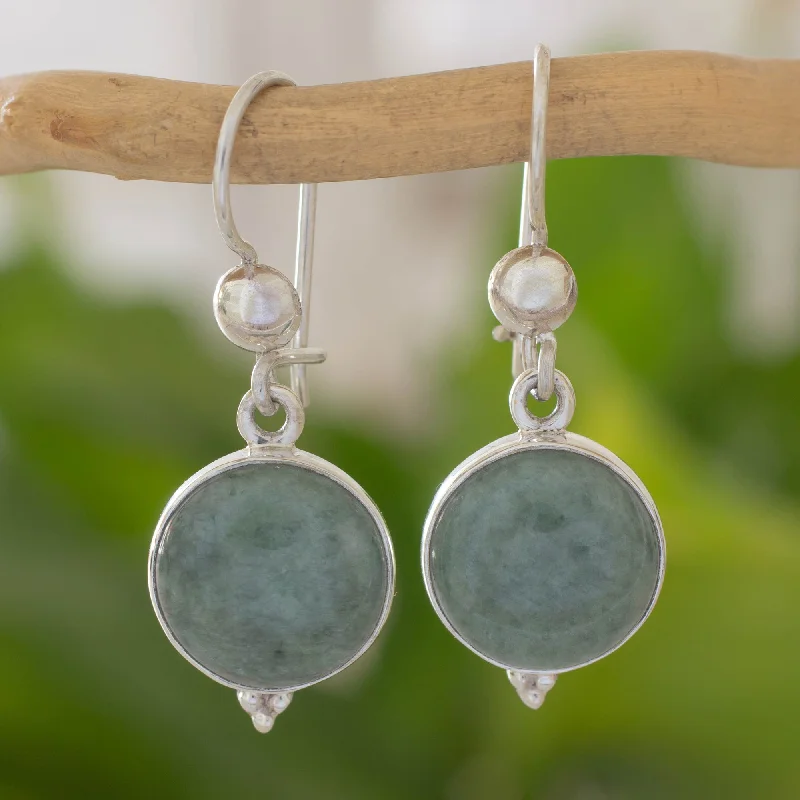 Affordable Elegance – Special Jewelry Sale Now Live Three Wishes Modern Handmade Guatemalan Green Jade Earrings