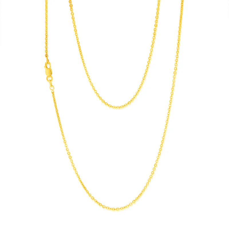 Trending Jewelry Styles Now At Limited-Time Discounts 9ct Yellow Gold Silver filled 45cm Chain.