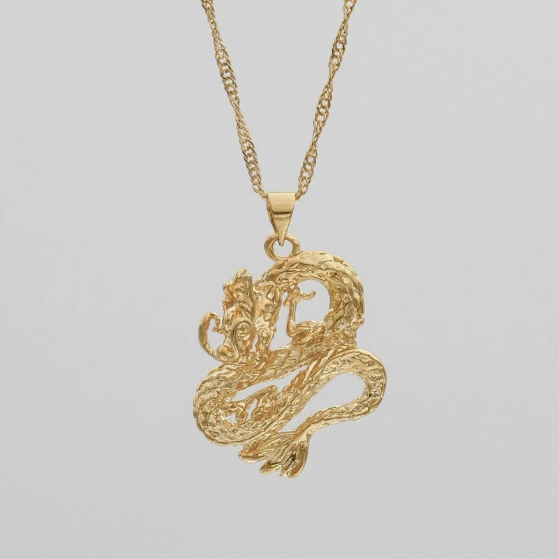 Handcrafted Jewelry Sale – Unique Designs At Low Prices Chinese Dragon Necklace