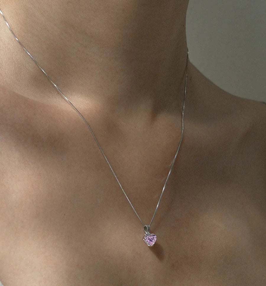 Bestselling Jewelry Now On Sale – Elevate Your Look Love Story Pink Zircon Necklace