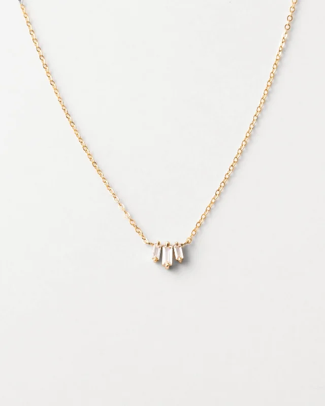 Make Your Outfit Shine With Discounted Jewelry Prisma White Sapphire Necklace