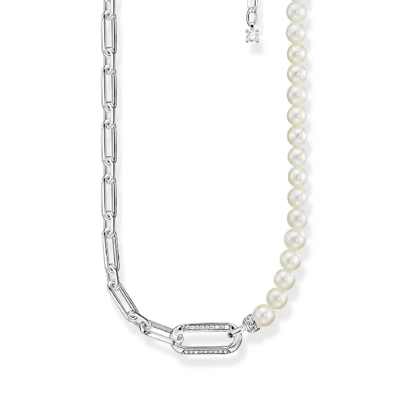 Fashion-Forward Jewelry At Incredible Prices Thomas Sabo Heritage Sterling Silver Pearls On 40-45cm Chain