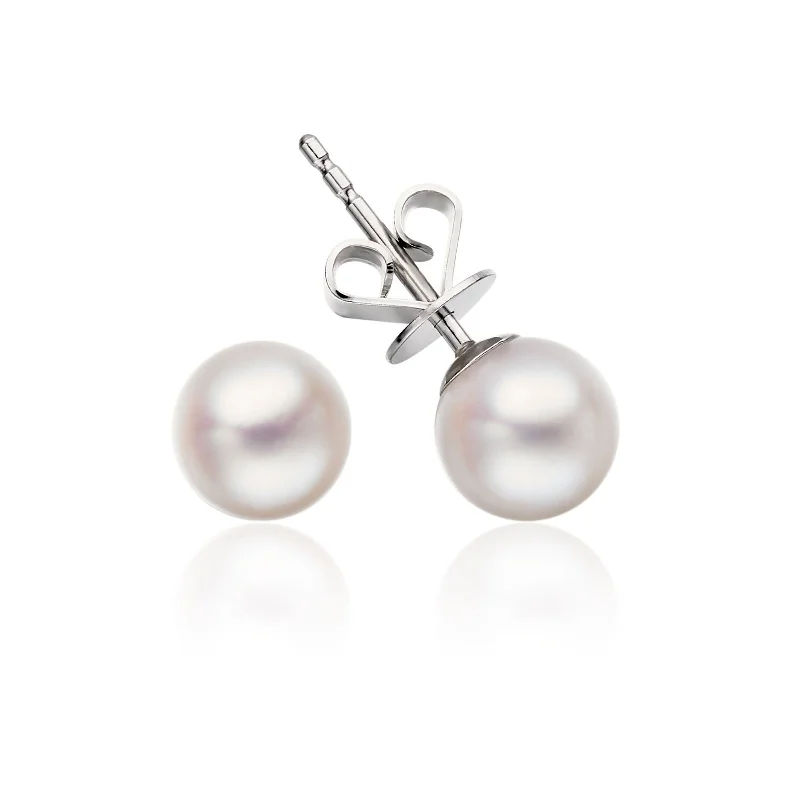 Exclusive Gemstone Jewelry At Special Prices Akoya Cultured Pearl Stud Earrings