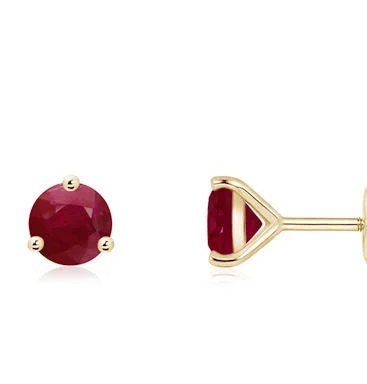 Shop Stylish Jewelry Now And Save Big Yellow Gold Ruby Stud Earrings