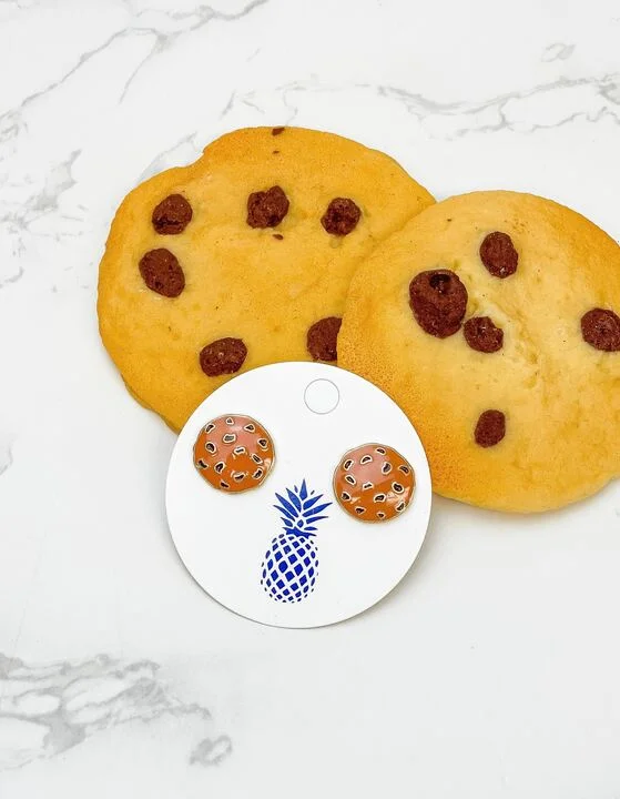 The Biggest Jewelry Sale Of The Year Is Here Chocolate Chip Cookie Signature Enamel Stud Earrings