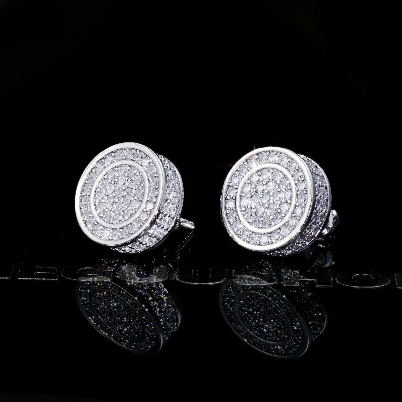 Limited-Time Jewelry Sale – Elegant Styles At Less Cubic Zirconia #Cylindrical# Hip-hop Stud Earrings