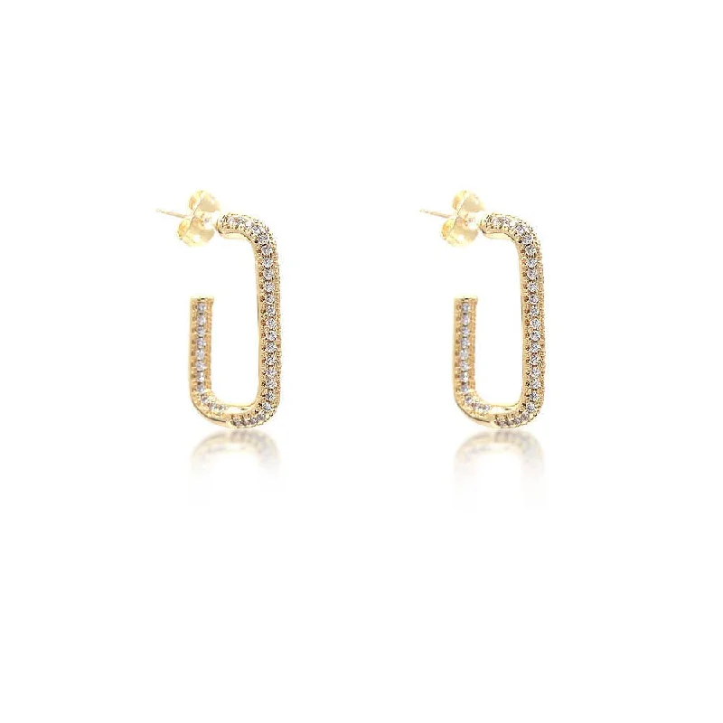 Flash Sale On Elegant Jewelry – Don't Miss Out Cz Rectangle Stud Earrings