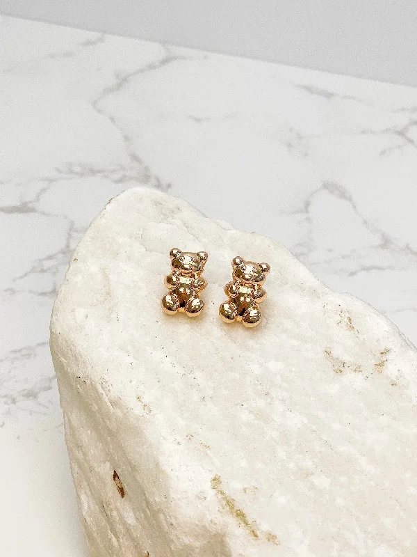 Limited-Stock Jewelry Sale – Shop Before It's Gone Gold Gummy Bear Stud Earrings