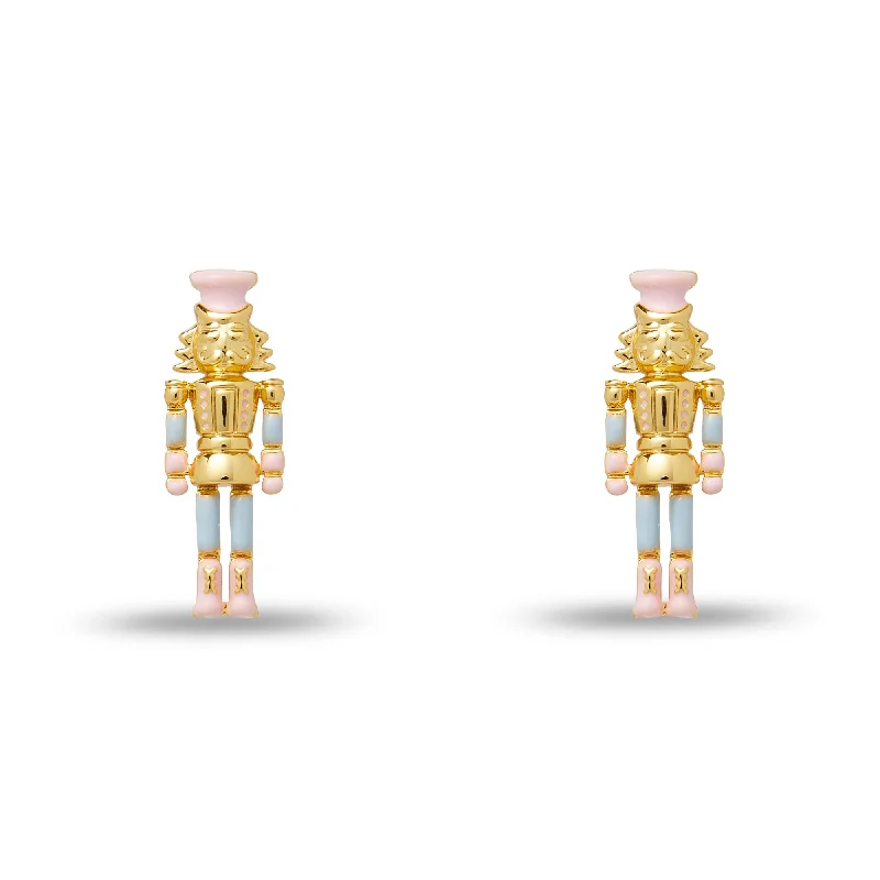 Last Chance To Shop High-End Jewelry At Markdown Prices GOLD NUTCRACKER STUD EARRINGS