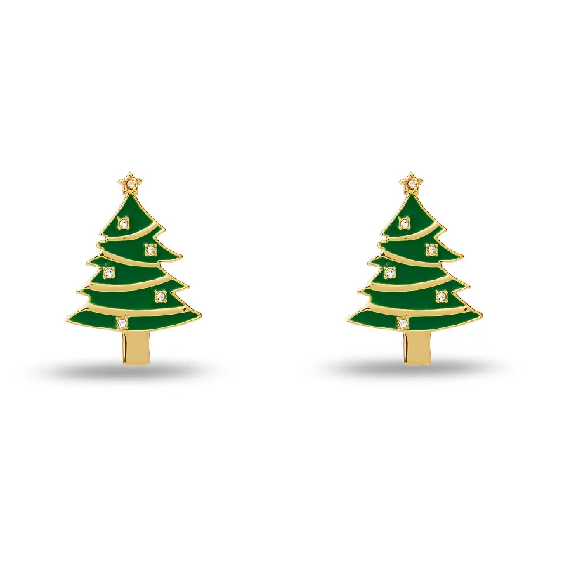 Limited-Stock Jewelry Sale – Shop Before It's Gone GOLD PINE TREE STUD EARRINGS