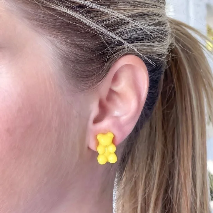 Bold And Beautiful Jewelry Now At Irresistible Prices Gummy Bear Stud Earrings - Yellow