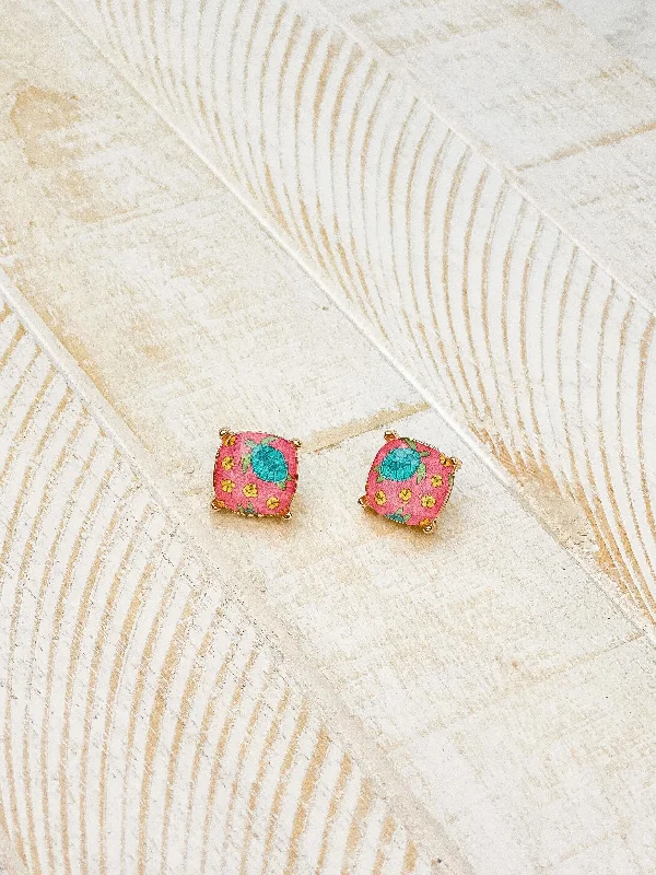 Your Dream Jewelry At Dream Prices Hibiscus Turtle Printed Stud Earrings