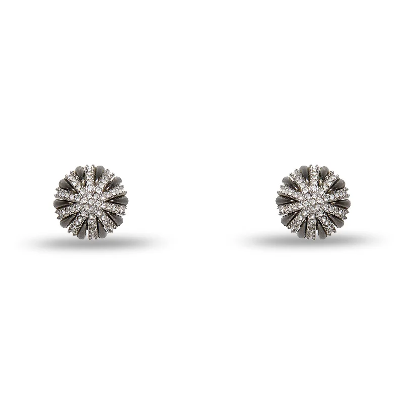 Exclusive Gemstone Jewelry Markdowns – Shop Now JET DECO STUD EARRINGS