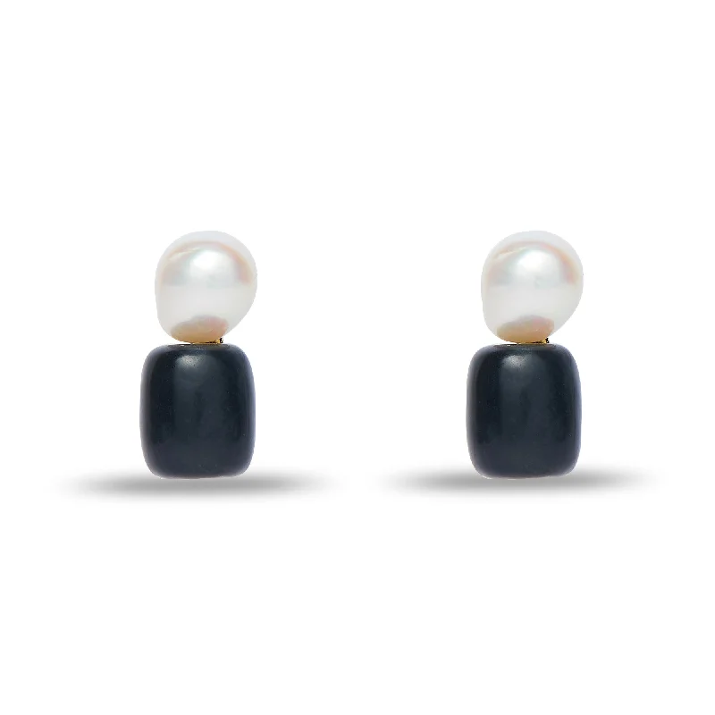 Big Savings On Your Favorite Jewelry Pieces JET PEBBLE STUD EARRINGS