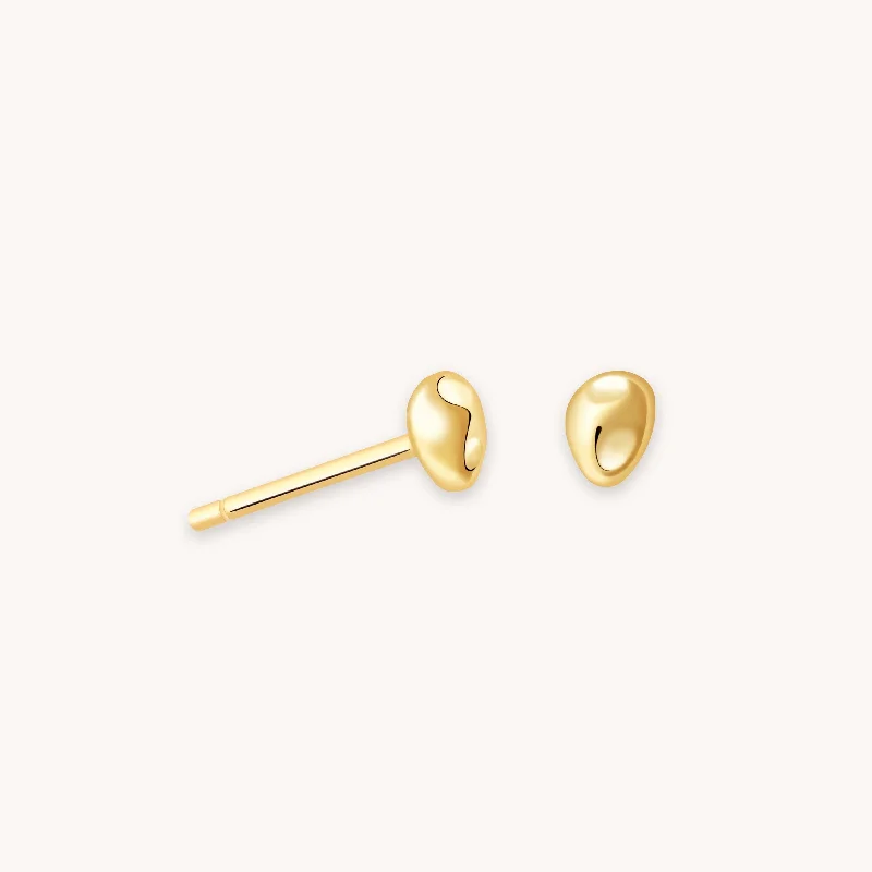 Limited Stock On Premium Jewelry At Low Prices Molten Small Stud Earrings in Gold