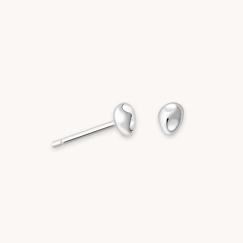 Seasonal Jewelry Sale – Upgrade Your Collection Molten Small Stud Earrings in Silver