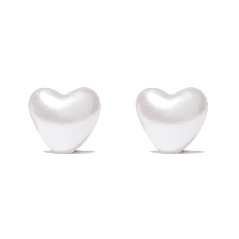 Celebrate Every Occasion With Sparkling Savings PEARL HEART STUD EARRINGS