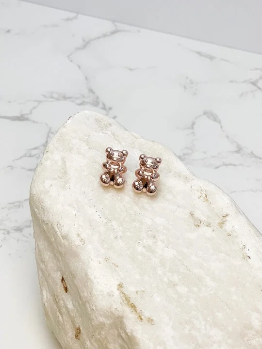 Last Chance To Shop High-End Jewelry At Markdown Prices Rose Gold Gummy Bear Stud Earrings