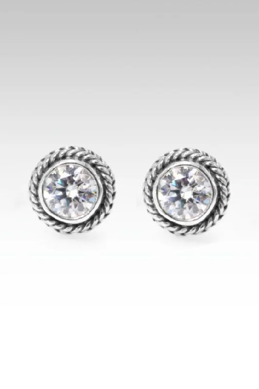 Flash Sale On Exquisite Jewelry – Don't Miss Out Signature Stud Earrings™ in Luminous Tuscan Sun Mystic Moissanite