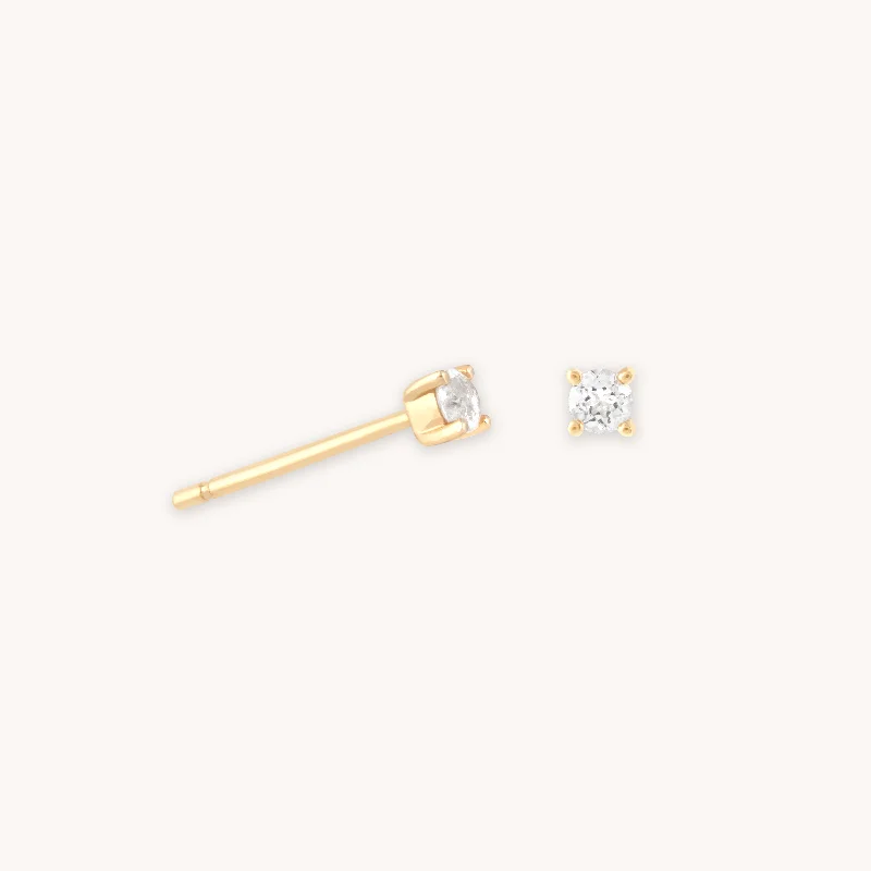 Discounted Luxury Jewelry – Shine Without The Splurge Topaz Stud Earrings in Solid Gold