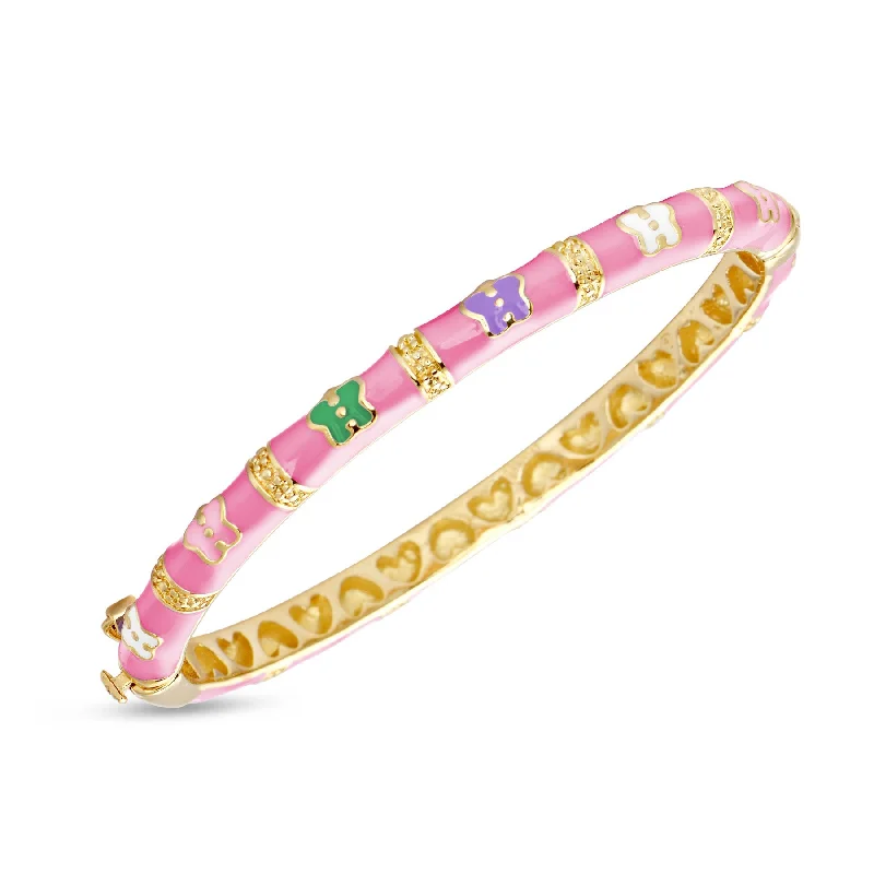 Jewelry Clearance Sale – Final Reductions Bamboo Butterfly Bangle - Pink
