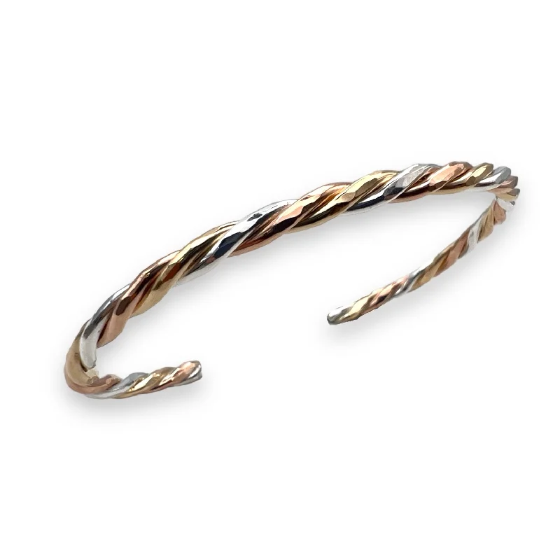 Unique Jewelry Designs Now At Discounted Rates C16TRICO - The Twist Cuff Triple Metal Edition